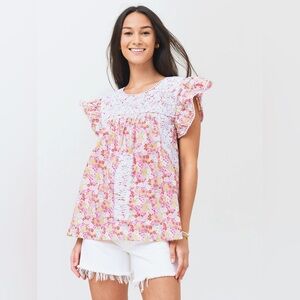 J.Marie Lela Embroidered Top